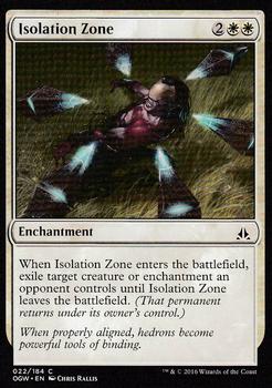 2016 Magic the Gathering Oath of the Gatewatch #22 Isolation Zone Front