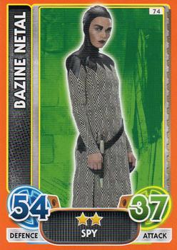 2016 Topps Star Wars Force Attax Extra The Force Awakens #74 Bazine Netal Front