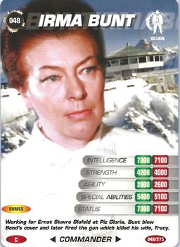 2007 007 Spy Cards Commander #48 Irma Bunt Front