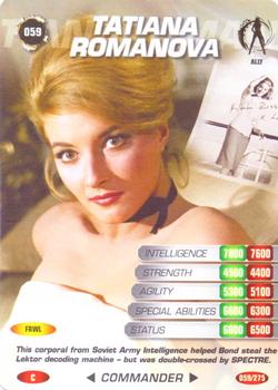 2007 007 Spy Cards Commander #59 Tatiana Romanova Front