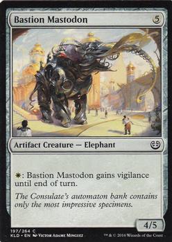 2016 Magic the Gathering Kaladesh #197 Bastion Mastodon Front