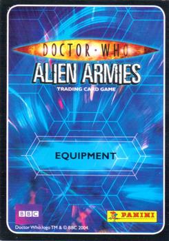2009 Panini Doctor Who Alien Armies #1 TARDIS Back