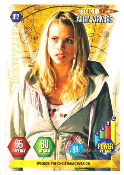 2009 Panini Doctor Who Alien Armies #12 Rose Tyler Front