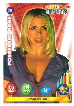 2009 Panini Doctor Who Alien Armies #19 Possessed Rose Front