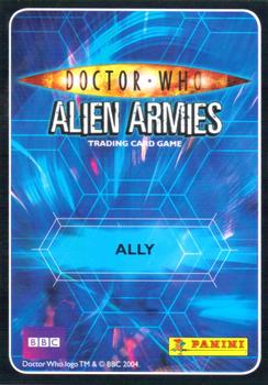 2009 Panini Doctor Who Alien Armies #77 Tallulah Back