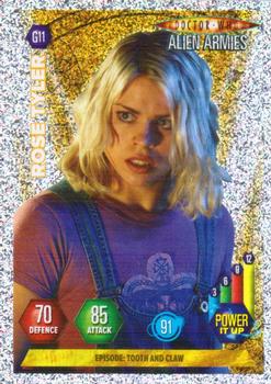 2009 Panini Doctor Who Alien Armies - Glitter Foil #G11 Rose Tyler Front