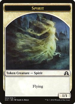 2016 Magic the Gathering Shadows over Innistrad - Tokens #003/018 Spirit Front