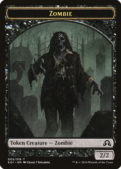 2016 Magic the Gathering Shadows over Innistrad - Tokens #005/018 Zombie Front