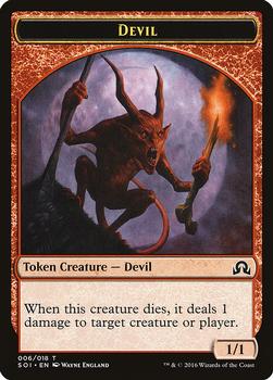 2016 Magic the Gathering Shadows over Innistrad - Tokens #006/018 Devil Front