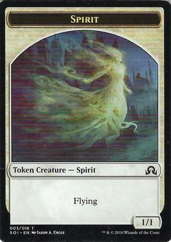 2016 Magic the Gathering Shadows over Innistrad - Tokens #003/018 Spirit Front