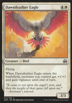 2017 Magic the Gathering Aether Revolt #14 Dawnfeather Eagle Front