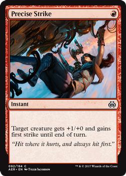 2017 Magic the Gathering Aether Revolt #92 Precise Strike Front