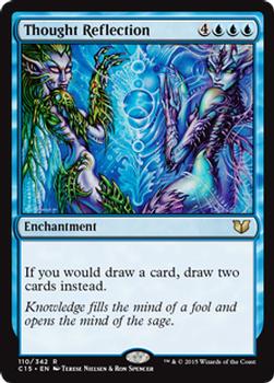 2015 Magic the Gathering Commander 2015 #110 Thought Reflection Front