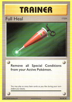2016 Pokemon XY Evolutions #78/108 Full Heal Front