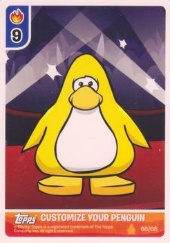 2009 Topps Club Penguin Card-Jitsu Fire #66 Yellow Penguin Front