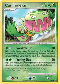 2008 Pokemon POP Series 8 #7/17 Carnivine Front