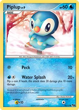 2008 Pokemon POP Series 8 #15/17 Piplup Front