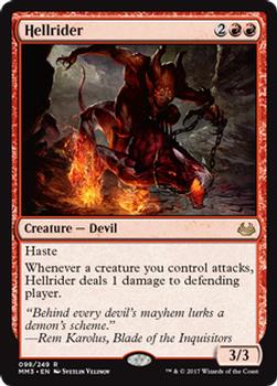 2017 Magic the Gathering Modern Masters 2017 #98 Hellrider Front