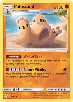 2017 Pokemon Sun & Moon #75/149 Palossand Front