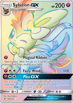 2017 Pokemon Sun & Moon Guardians Rising #158/145 Sylveon GX Front