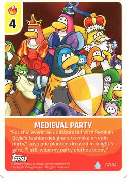 2008 Topps Club Penguin Card-Jitsu #37 Medieval Party Front