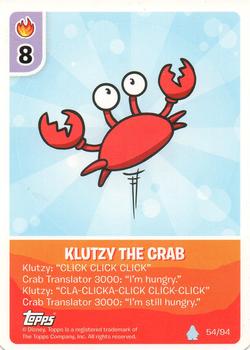 2008 Topps Club Penguin Card-Jitsu #54 Klutzy the Crab Front