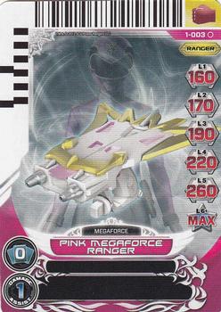 2013 Bandai Power Rangers Series 1 Rise of Heroes #1-003 Pink Megaforce Ranger Front