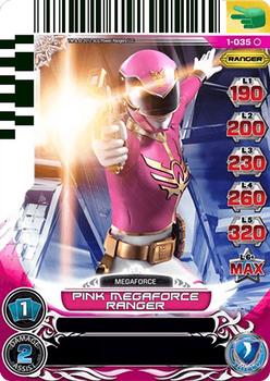 2013 Bandai Power Rangers Series 1 Rise of Heroes #1-035 Pink Megaforce Ranger Front