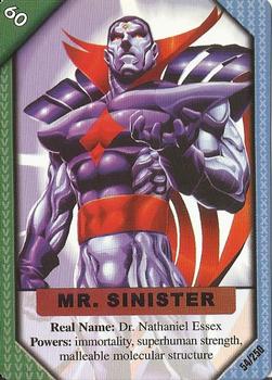 2001 Marvel Recharge CCG - Inaugural Edition #54 Mr. Sinister Front