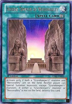 1996 Yu-Gi-Oh! Legacy of the Valiant #LVAL-EN066 Hidden Temples of Necrovalley Front