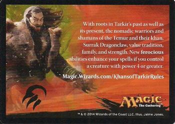 2014 Magic the Gathering Khans of Tarkir - Rules #NNO Ferocious Front