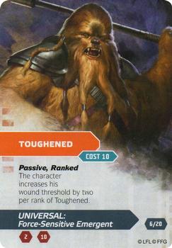 2014 Fantasy Flight Games Star Wars Age of Rebellion Specialization Deck Universal Force-Sensitive Emergent #6 Toughened Front