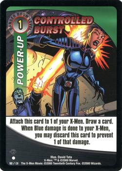 2000 Wizards X-Men - 1st Edition #90 Controlled Burst Front