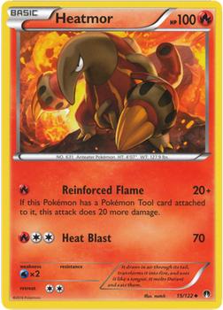 2016 Pokemon XY BREAKpoint #15/122 Heatmor Front