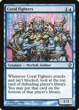 2012 Magic the Gathering Duel Decks: Venser vs. Koth #4 Coral Fighters Front