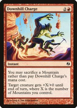 2012 Magic the Gathering Duel Decks: Venser vs. Koth #69 Downhill Charge Front