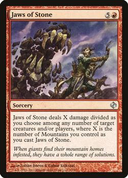 2012 Magic the Gathering Duel Decks: Venser vs. Koth #72 Jaws of Stone Front