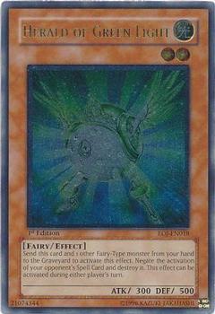 2006 Yu-Gi-Oh! Enemy of Justice 1st Edition #EOJ-EN018u Herald of Green Light Front