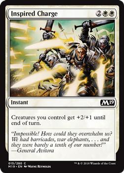 2018 Magic the Gathering Core Set 2019 #15 Inspired Charge Front