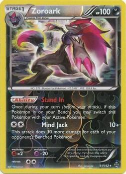 2015 Pokemon XY BREAKthrough - Reverse-Holos #91/162 Zoroark Front