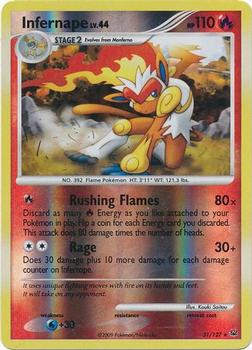 2009 Pokemon Platinum - Reverse-Holos #31 Infernape Front