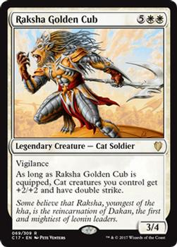 2017 Magic the Gathering Commander 2017 #69 Raksha Golden Cub Front