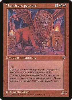 1995 Magic the Gathering Renaissance French #NNO Manticore pourpre Front
