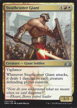 2018 Magic the Gathering Guilds of Ravnica #202 Swathcutter Giant Front