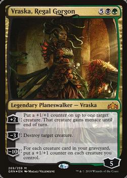 2018 Magic the Gathering Guilds of Ravnica #269 Vraska, Regal Gorgon Front