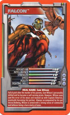 2005 Top Trumps Specials Marvel Comic Heroes 3 #NNO Falcon Front