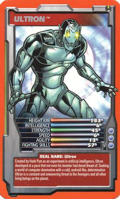 2005 Top Trumps Specials Marvel Comic Heroes 3 #NNO Ultron Front