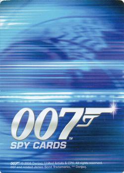 2008 007 Spy Cards #37 Roger Moore Back