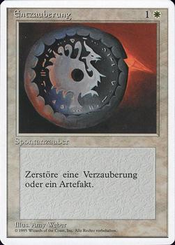 1994 Magic the Gathering Revised Edition German #NNO Entzauberung Front