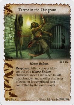 2010 FFG A Game of Thrones LCG: Brotherhood without Banners - Dreadfort Betrayal #106 Terror in the Dungeons Front